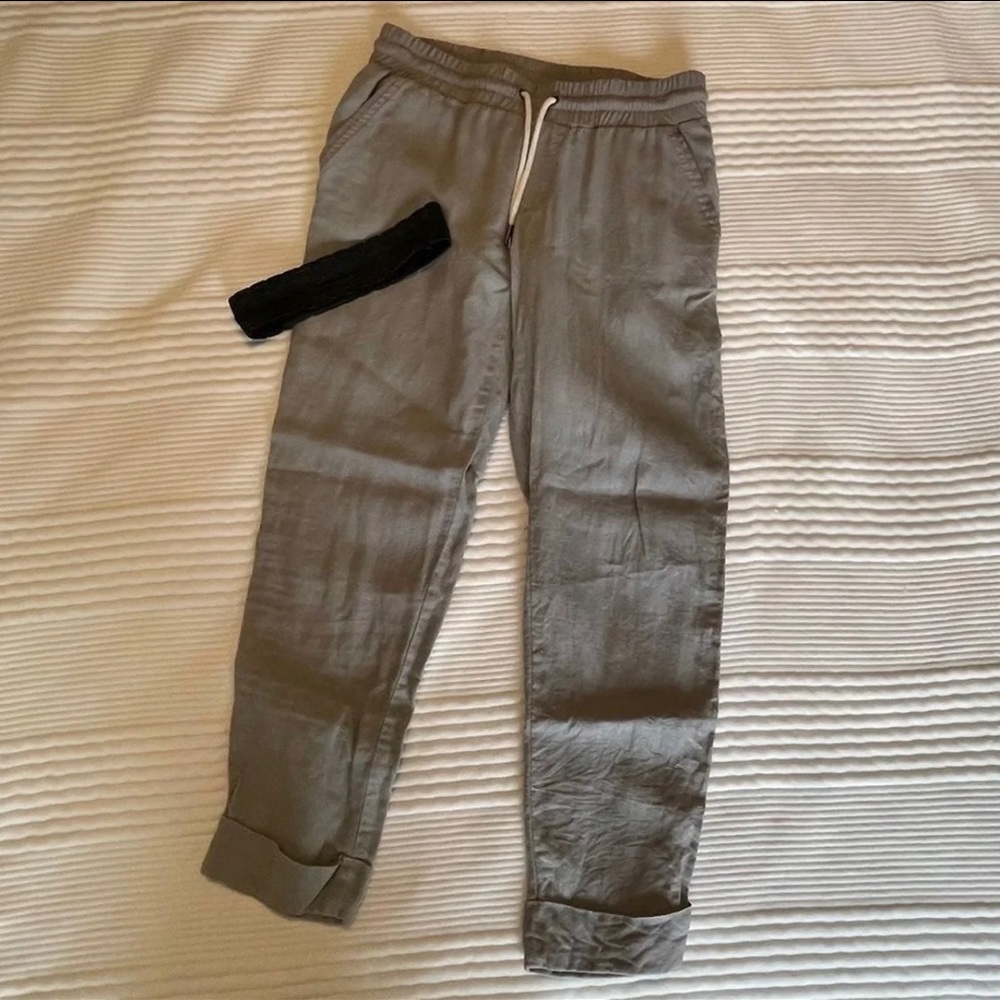 Athleta linen travel pants size 0 (plus headband)